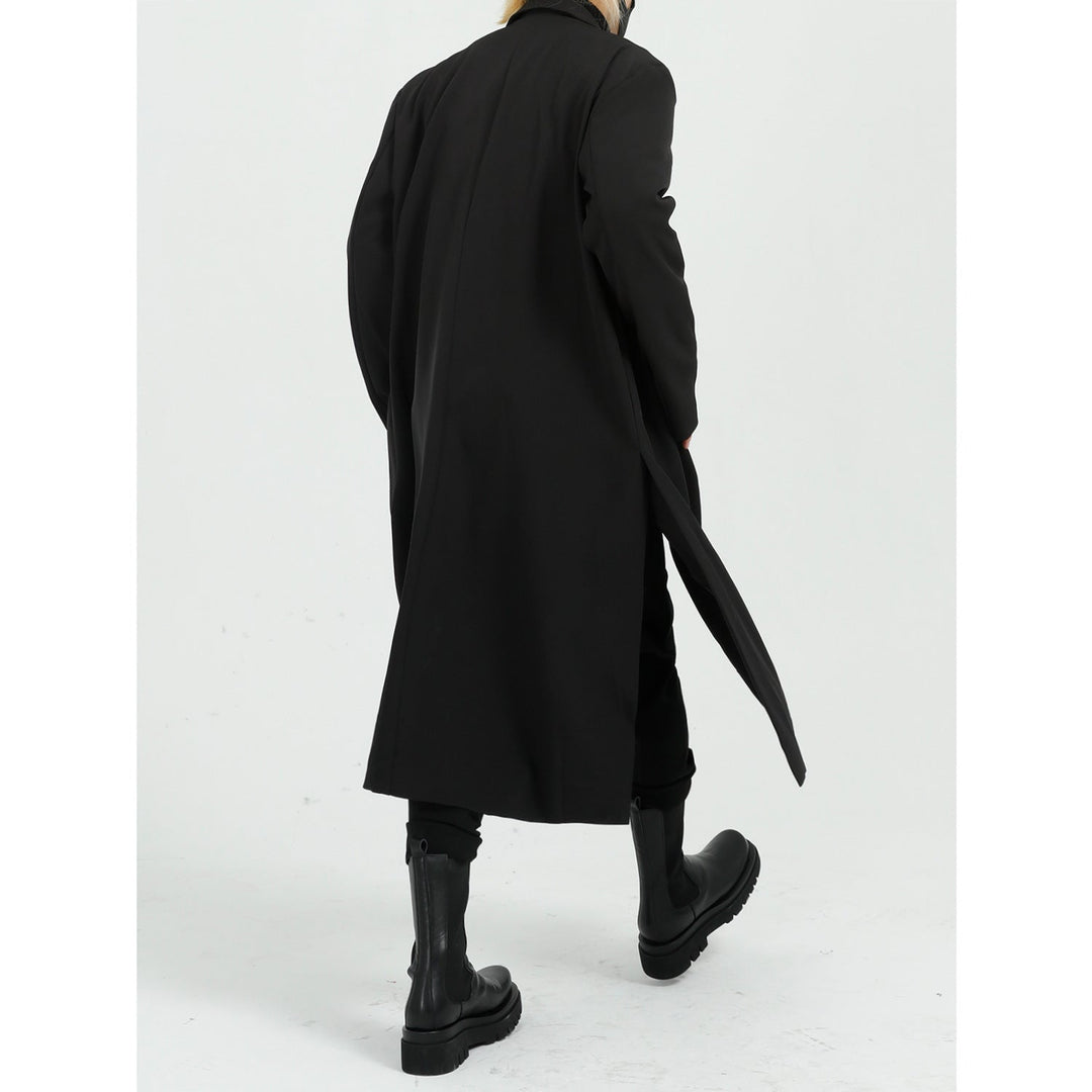 Lightweight Relaxed Men’s Overcoat - Long Polyester Spring