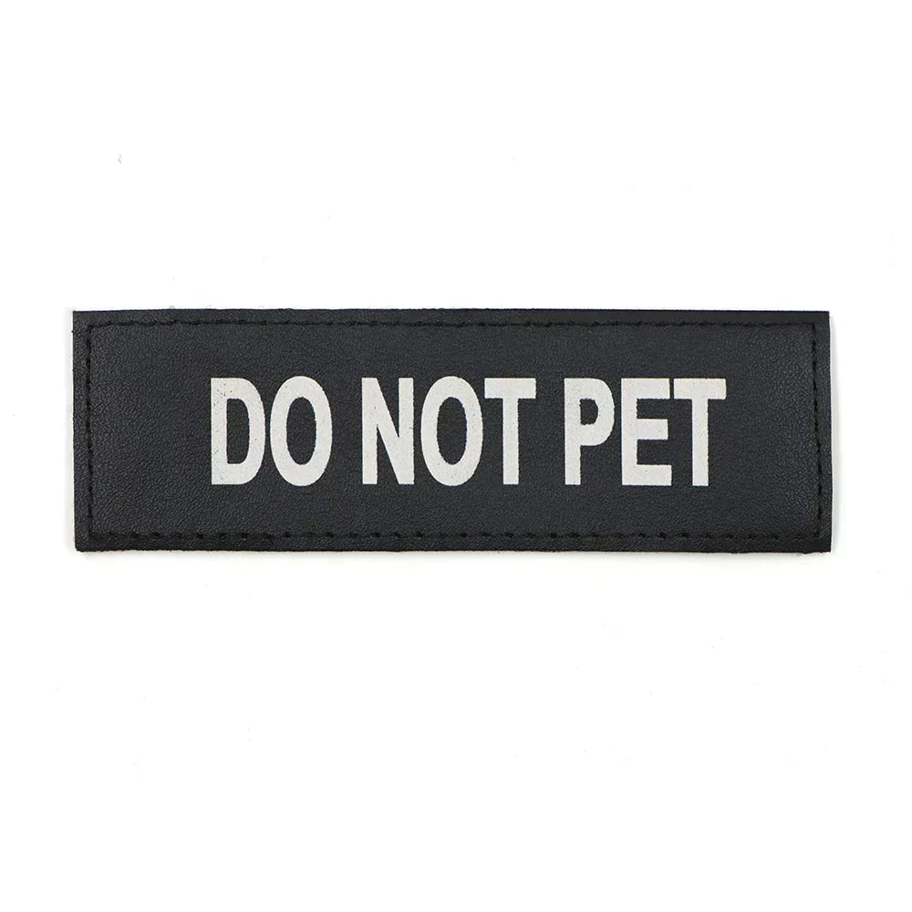 Service Dog Patch Black Harness Label Hook And Loop Fasteners Fall 2025 Easy On Off For Quick Identification