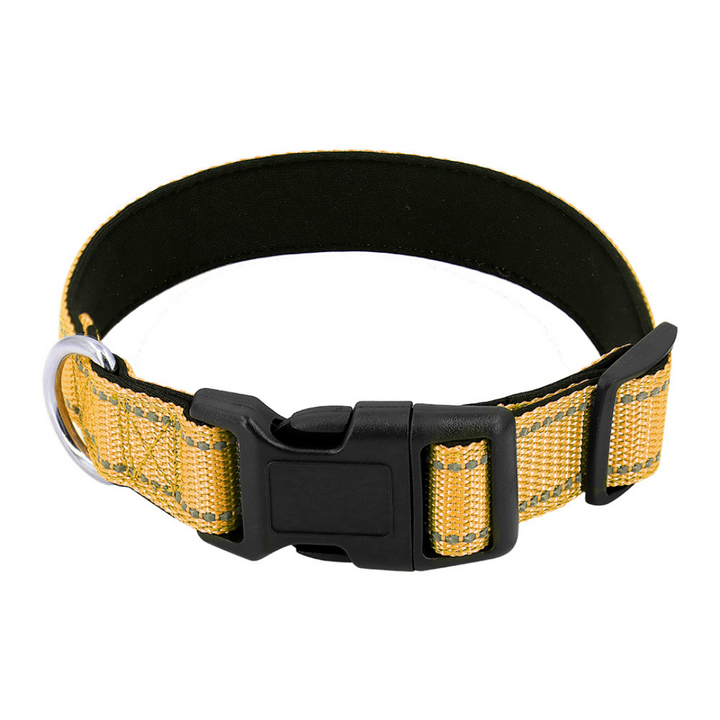 Reflective Dog Collar Quick-Lock Buckle - Safe Night Walks, Fall 2025 Gift Idea For Pets
