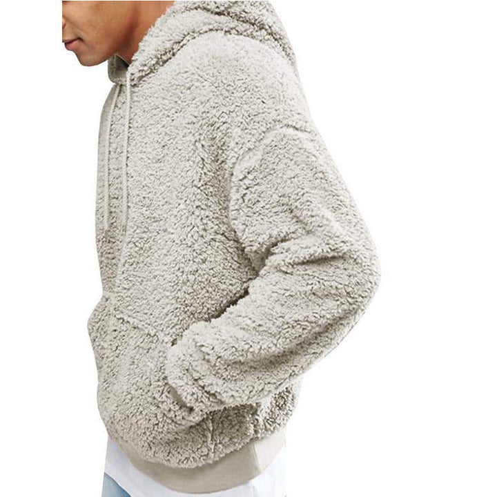 Warm Cozy Men’s Sleeveless Hoodie – Oversized Fleece, Winter