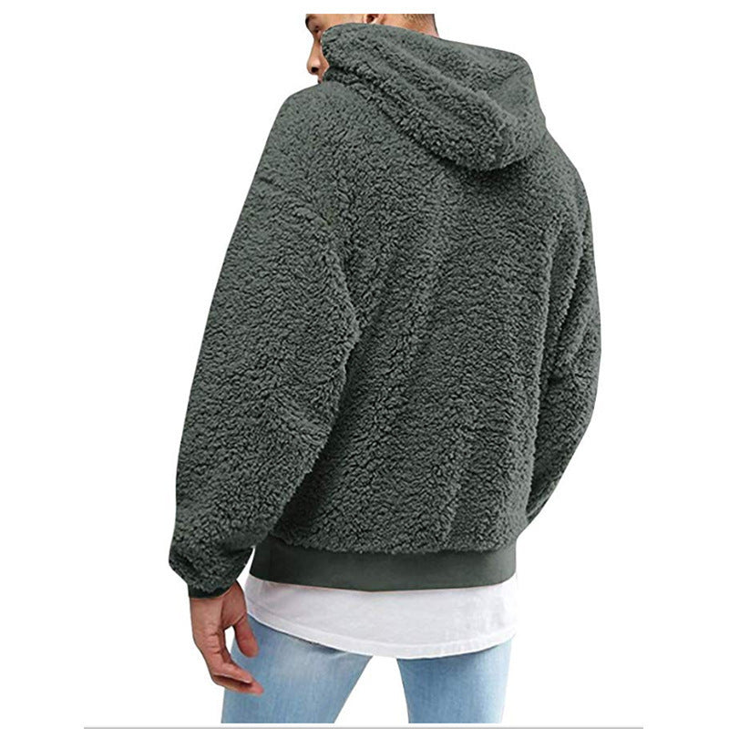 Warm Cozy Men’s Sleeveless Hoodie – Oversized Fleece, Winter