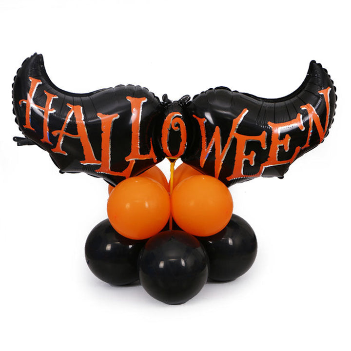 Halloween Balloons Party Kit With Banner And Props 2025