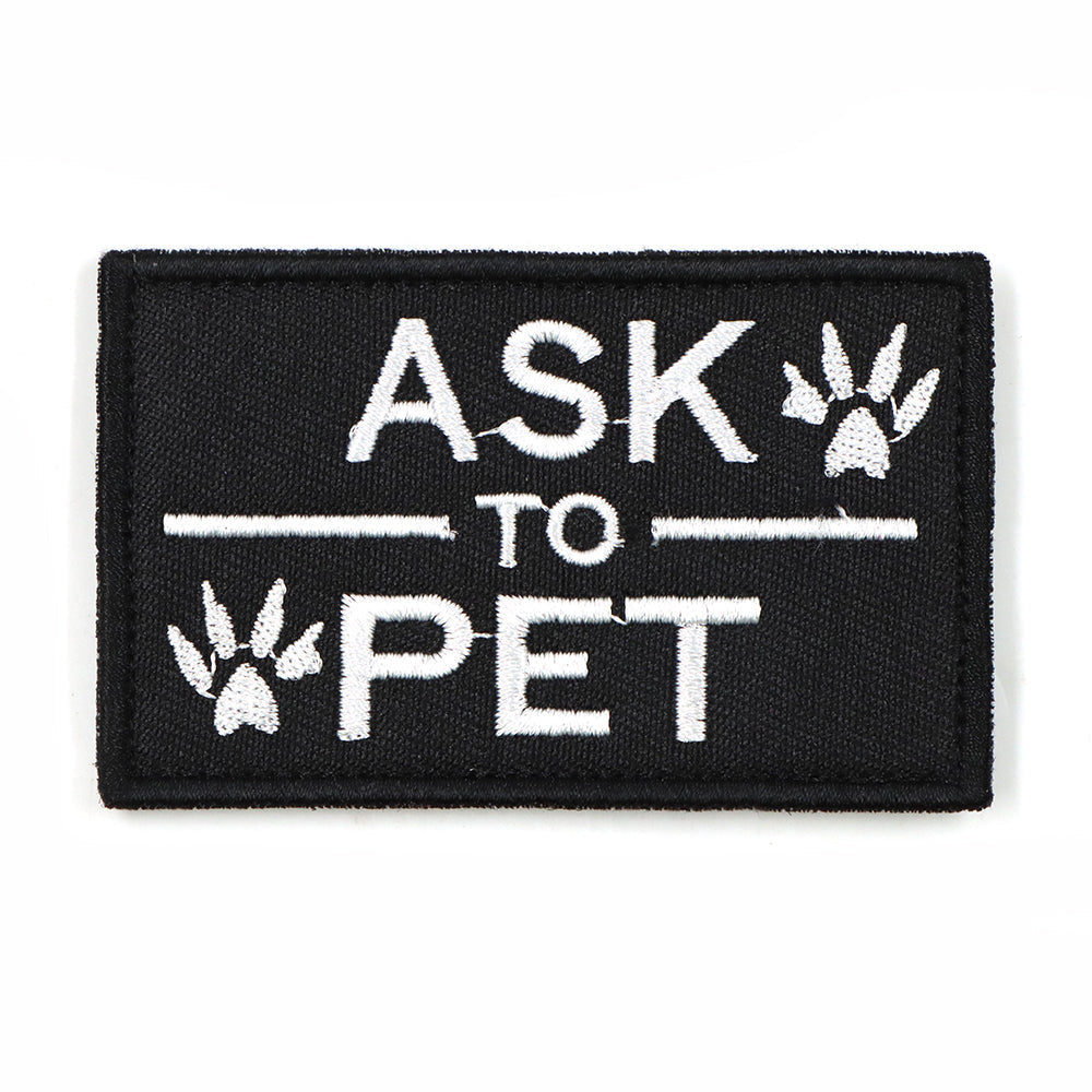 Dog Harness Patches Set 12 Hook And Loop Patches For Harnesses Do Not Pet Service In Training USA Flag Fall 2025 Gift