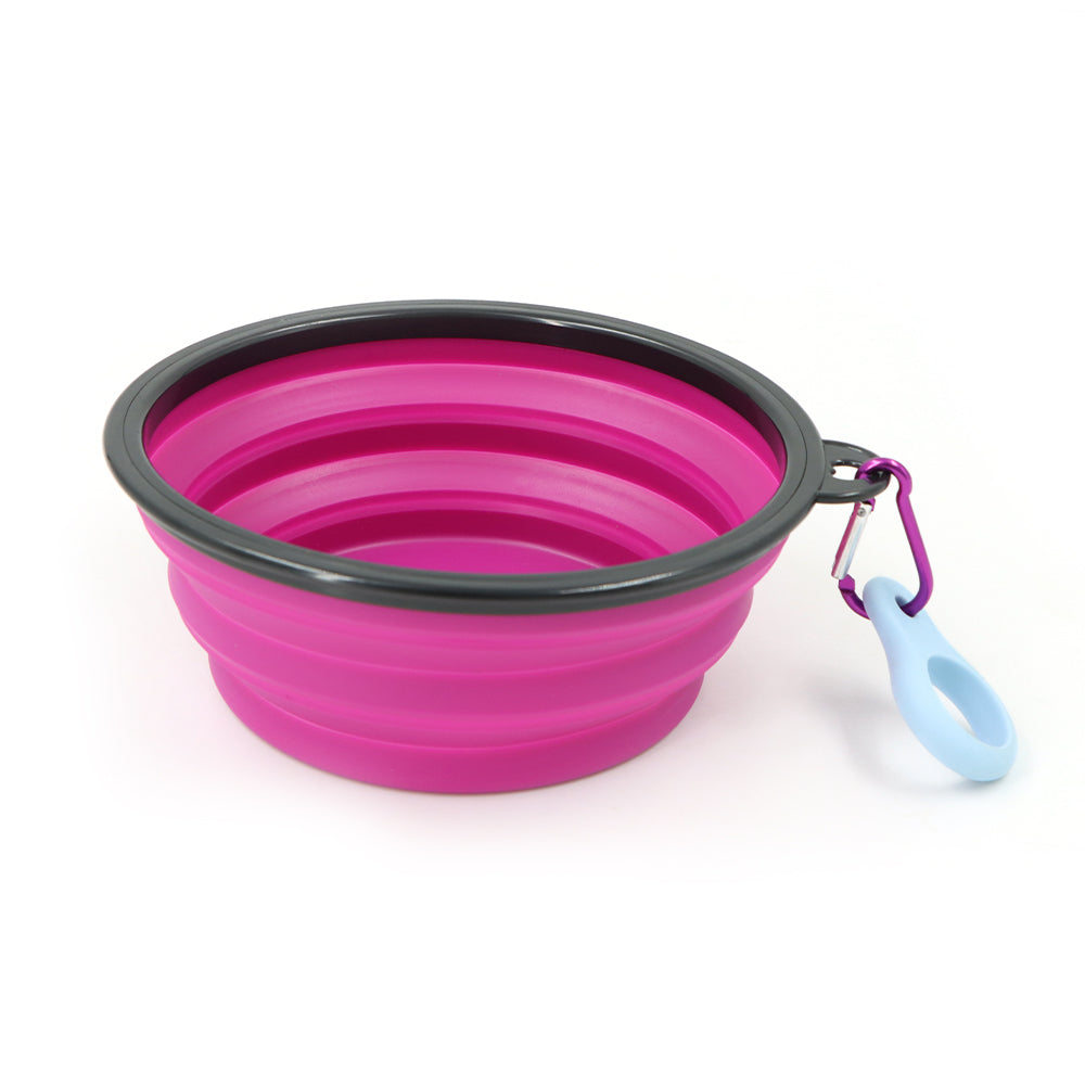Collapsible Travel Bowl With Clip Silicone Dog Bowl Portable Pet Hydration For Travel 2025 Holiday