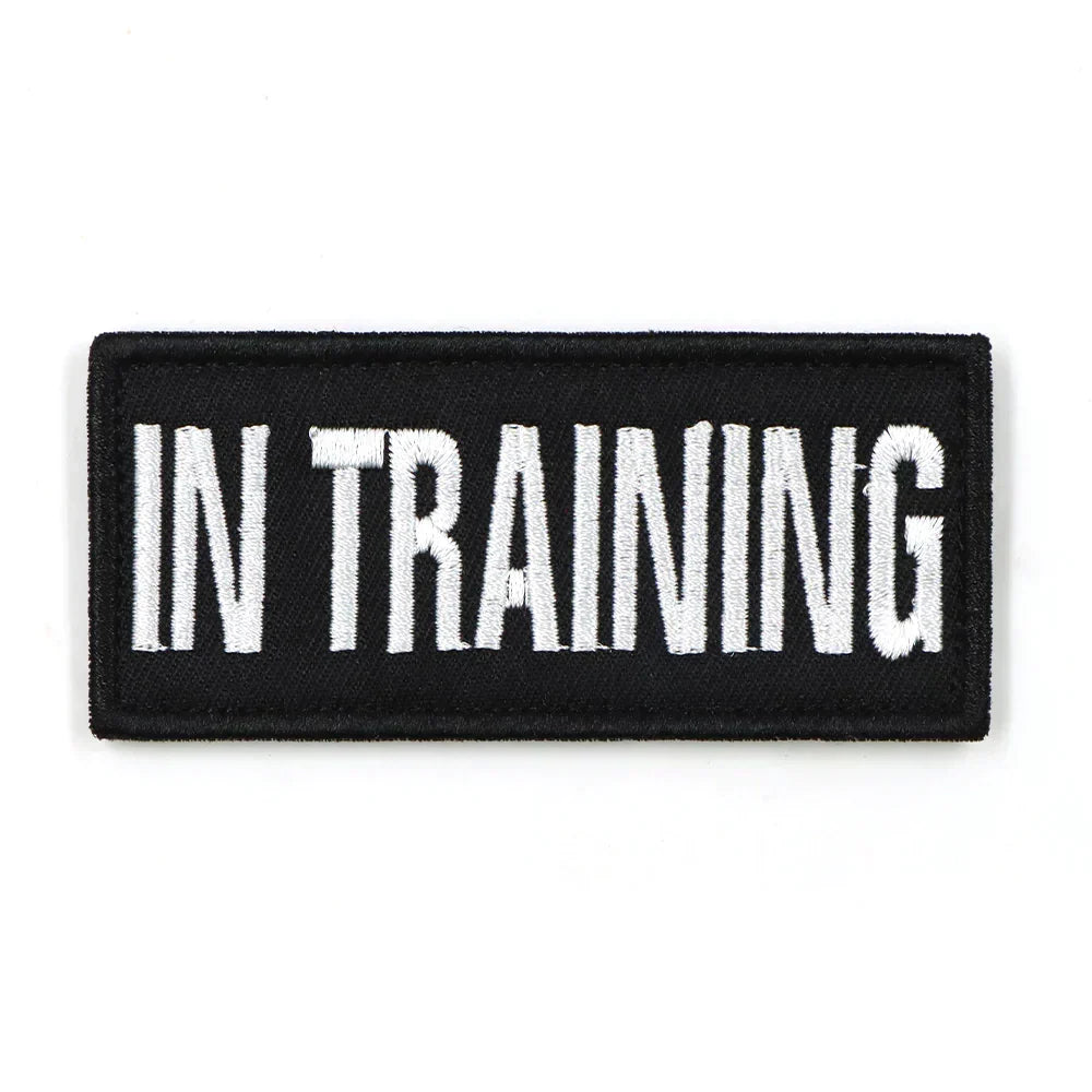 Service Dog Patch Black Harness Label Hook And Loop Fasteners Fall 2025 Easy On Off For Quick Identification
