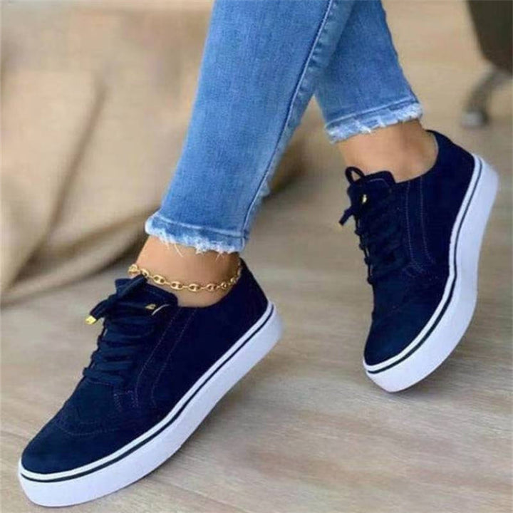 Comfortable Platform Sneakers for Women, Stylish and Versatile Footwear in Blue, White, Green, Black - Perfect for Casual Wear