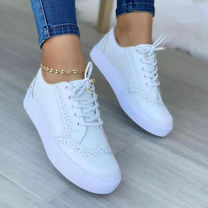 Comfortable Platform Sneakers for Women, Stylish and Versatile Footwear in Blue, White, Green, Black - Perfect for Casual Wear