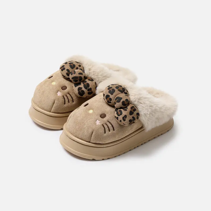 HK Plush Winter Slippers for Women