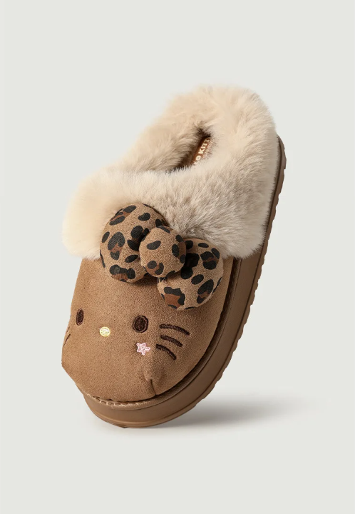 HK Plush Winter Slippers for Women