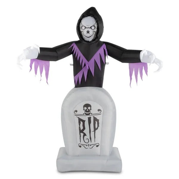 Grim Reaper Inflatable With LED Tombstone Halloween Decor