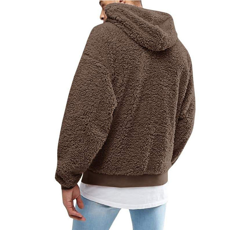 Warm Cozy Men’s Sleeveless Hoodie – Oversized Fleece, Winter