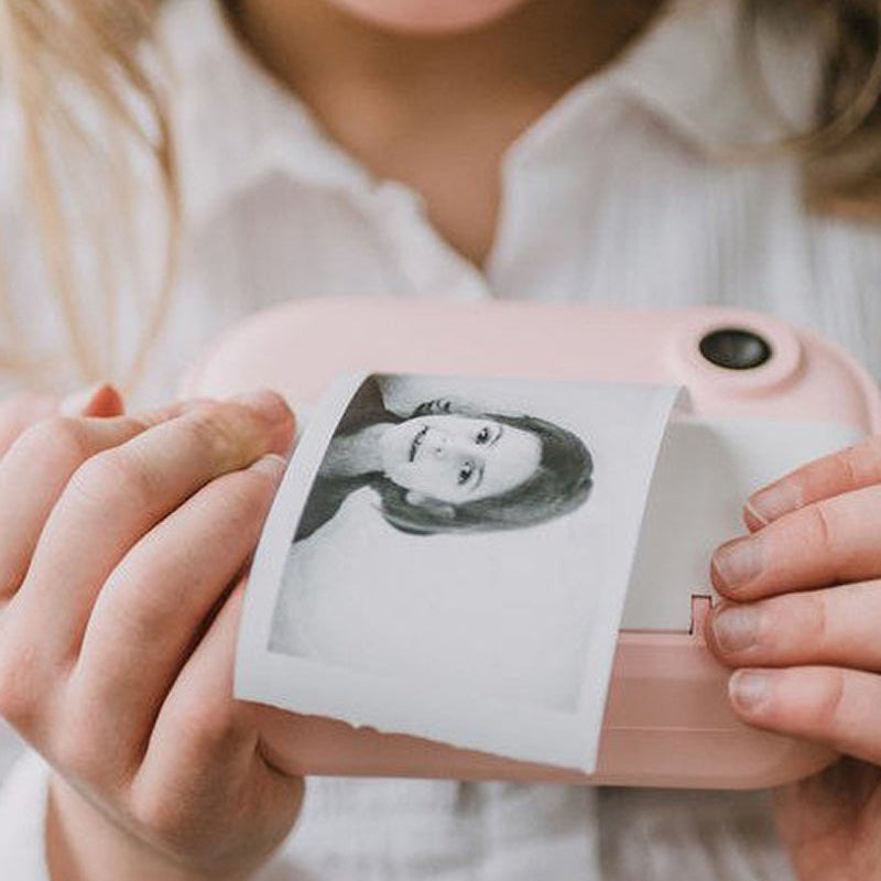 Kid Instant Print Camera - Fun Photography for Kids, Lightweight, Easy to Use, Black &amp; White Prints