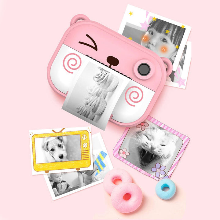 Kid Instant Print Camera - Fun Photography for Kids, Lightweight, Easy to Use, Black &amp; White Prints