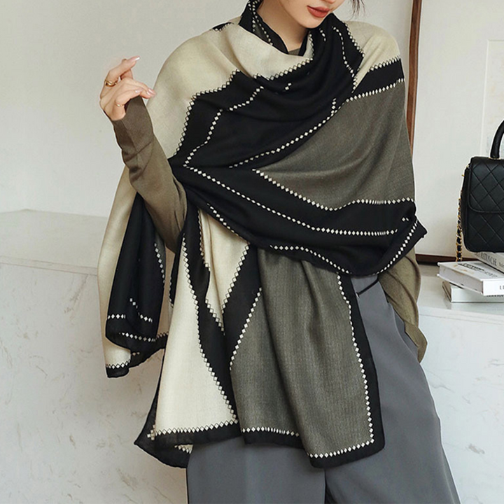Lightweight Women’s Rectangular Shawl - Cotton Viscose City