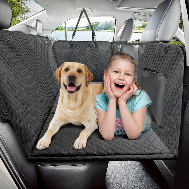 Car Seat Cover Hammock Waterproof Protector With Storage Pockets And Mesh Window For Cars And Trucks Fall 2025 Gift