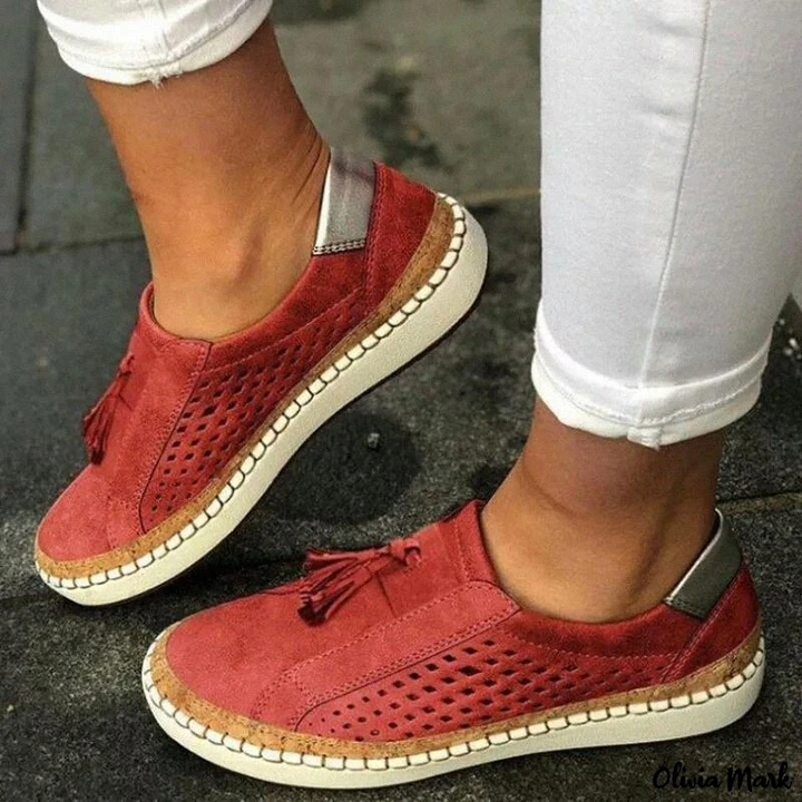 Moccasin Slippers for Women, Comfortable Low Heel Slip-On Shoes in Various Colors