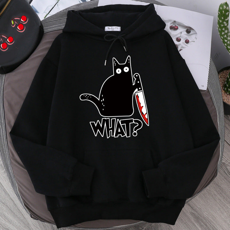 Oversized Men’s Hoodie - Graphic Pullover, Wool Lined Casual