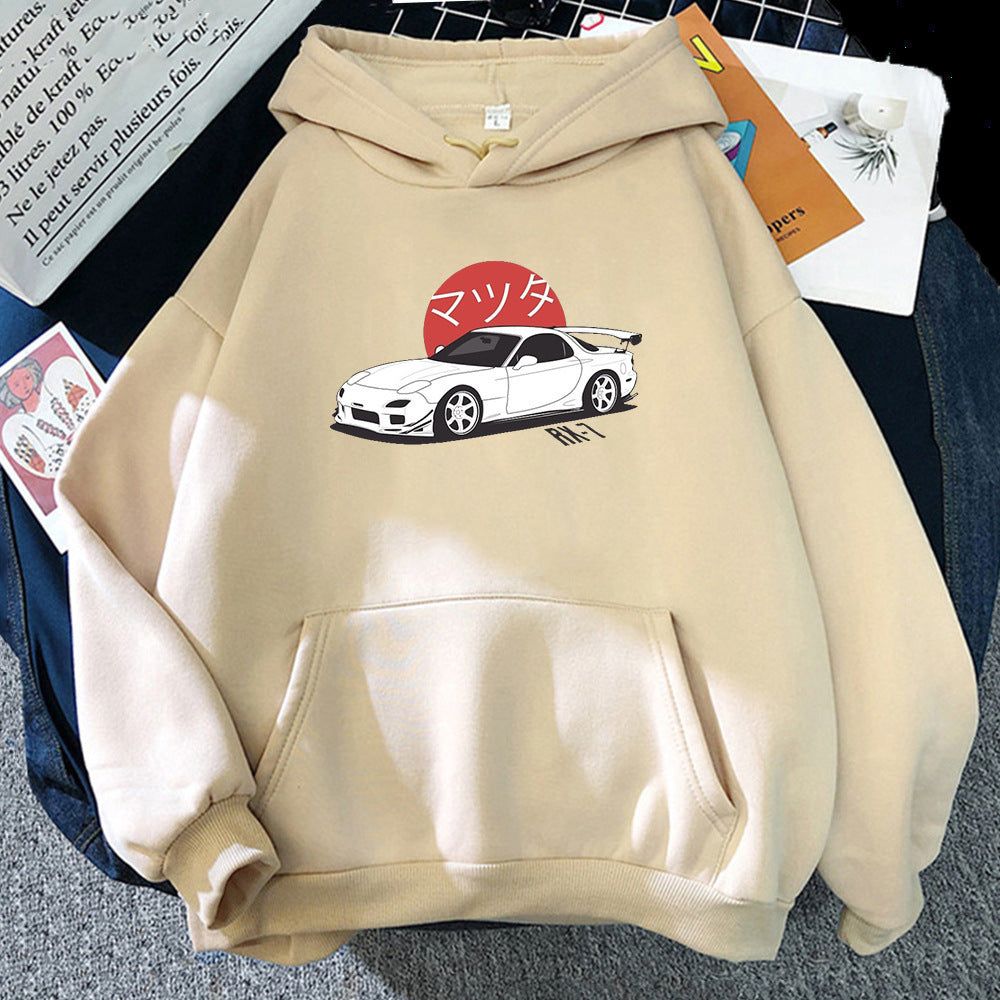 Lightweight Unisex Hoodie - Drop-Shoulder, Cotton, Everyday