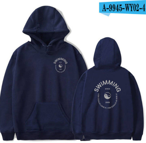 Warm Unisex Hoodie - Pullover, Cotton Blend, For Winter