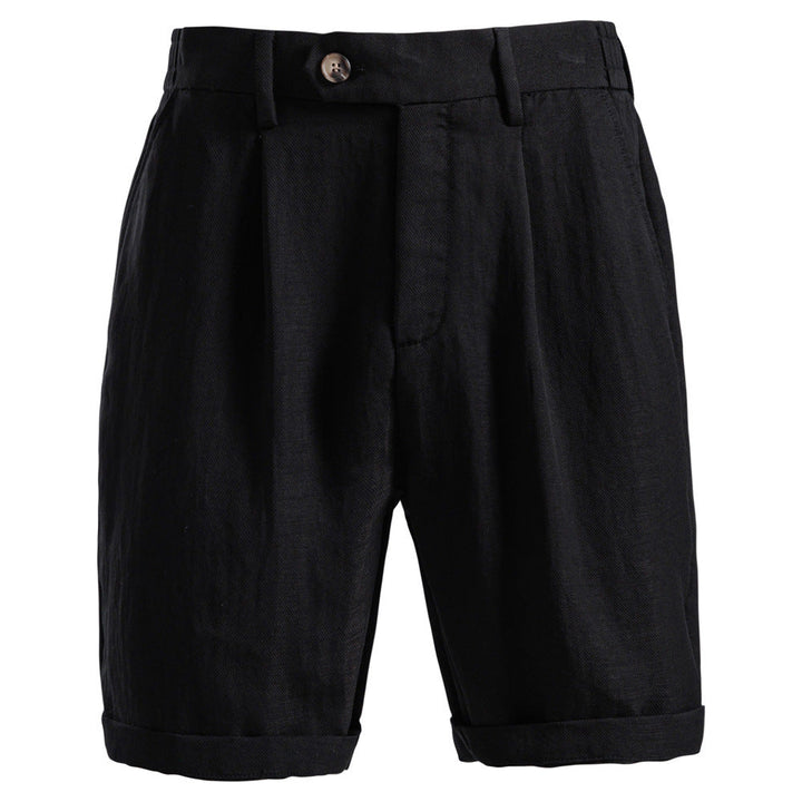 Lightweight teen shorts - Old Money style, Lyocell cotton, for versatile business-casual wear
