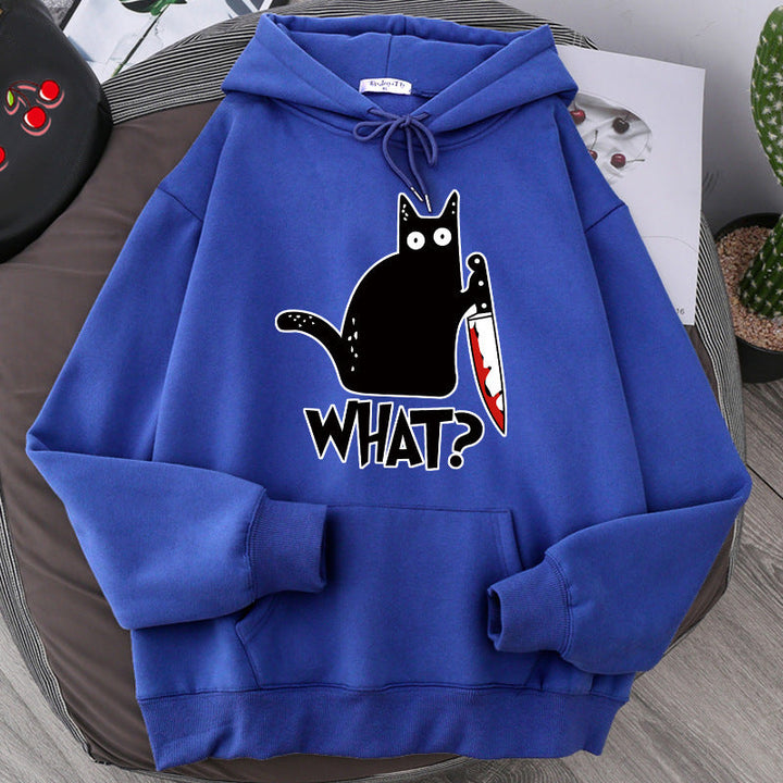 Oversized Men’s Hoodie - Graphic Pullover, Wool Lined Casual