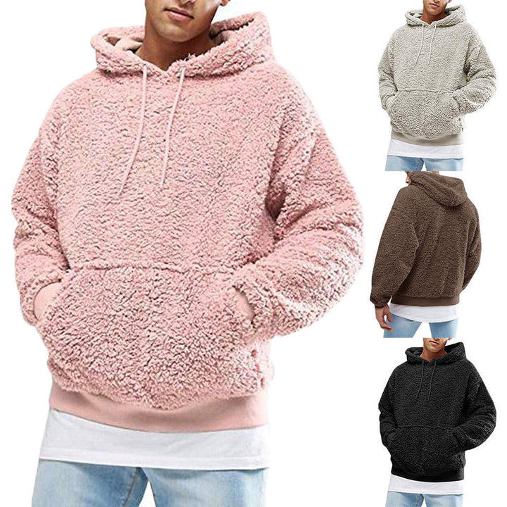 Warm Cozy Men’s Sleeveless Hoodie – Oversized Fleece, Winter