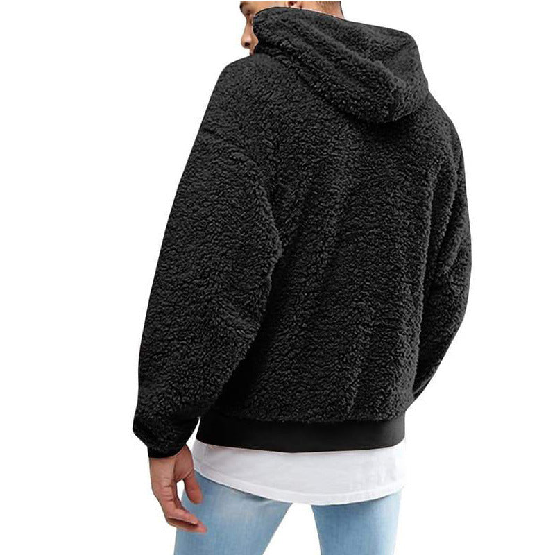 Warm Cozy Men’s Sleeveless Hoodie – Oversized Fleece, Winter