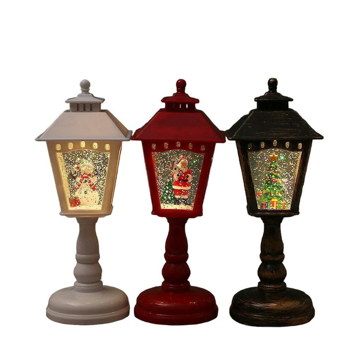 Illuminated Christmas Night Light Table Lamps - Santa, Snowman &amp; Tree Decorations