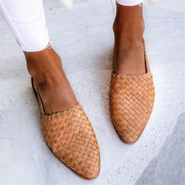 Handmade Strappy Flat Sandals for Women with Adjustable Straps, Comfortable Leather Spring/Summer Footwear