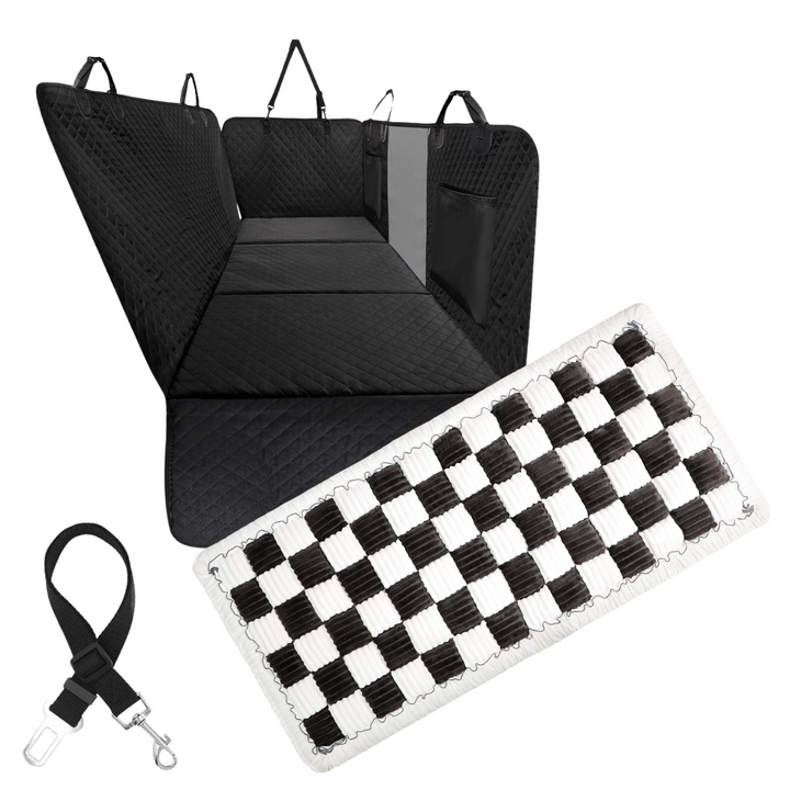 Car Seat Cover Hammock Waterproof Protector With Storage Pockets And Mesh Window For Cars And Trucks Fall 2025 Gift
