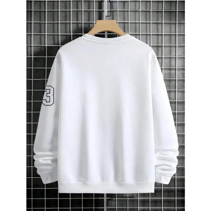 Warm Men’s Sweatshirt – Relaxed Crewneck, Fleece, Casual