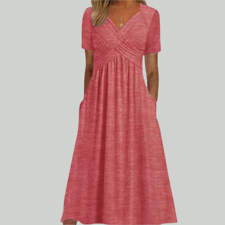 Elegant V-Neck Women&