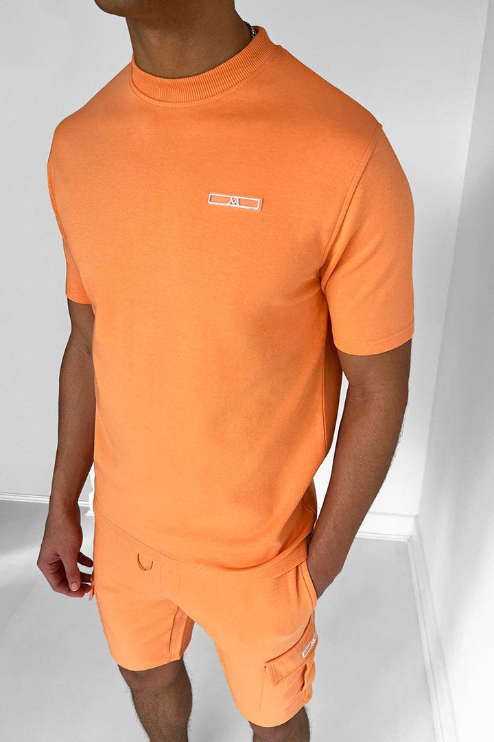 Slim Fit Leisure Set for Men with Cargo Shorts, Premium 100% Cotton Fabric, Tailored Design, Comfortable Everyday Wear
