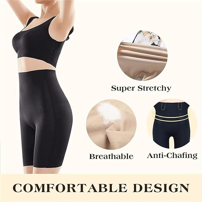 High Waist Tummy Control Shapewear Shorts for Women, Breathable Compression Shorts for a Flattering Silhouette, Sizes M-2XL