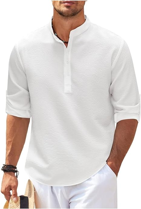 Relaxed Cotton Shirt for Casual Outings and Elegant Layering, Soft Breathable Fabric, Available in Various Sizes and Colors