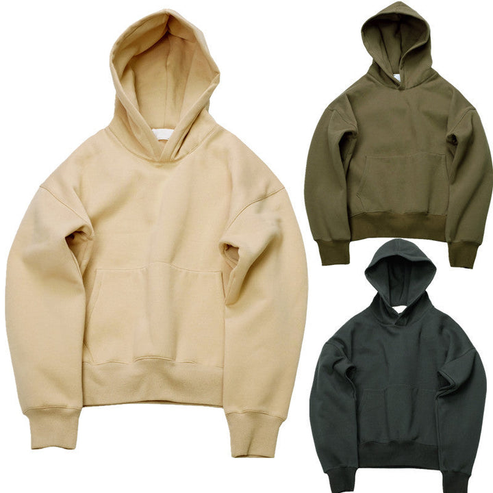 Oversized Relaxed Unisex Hoodie - Boxy Cut, Cotton Layering