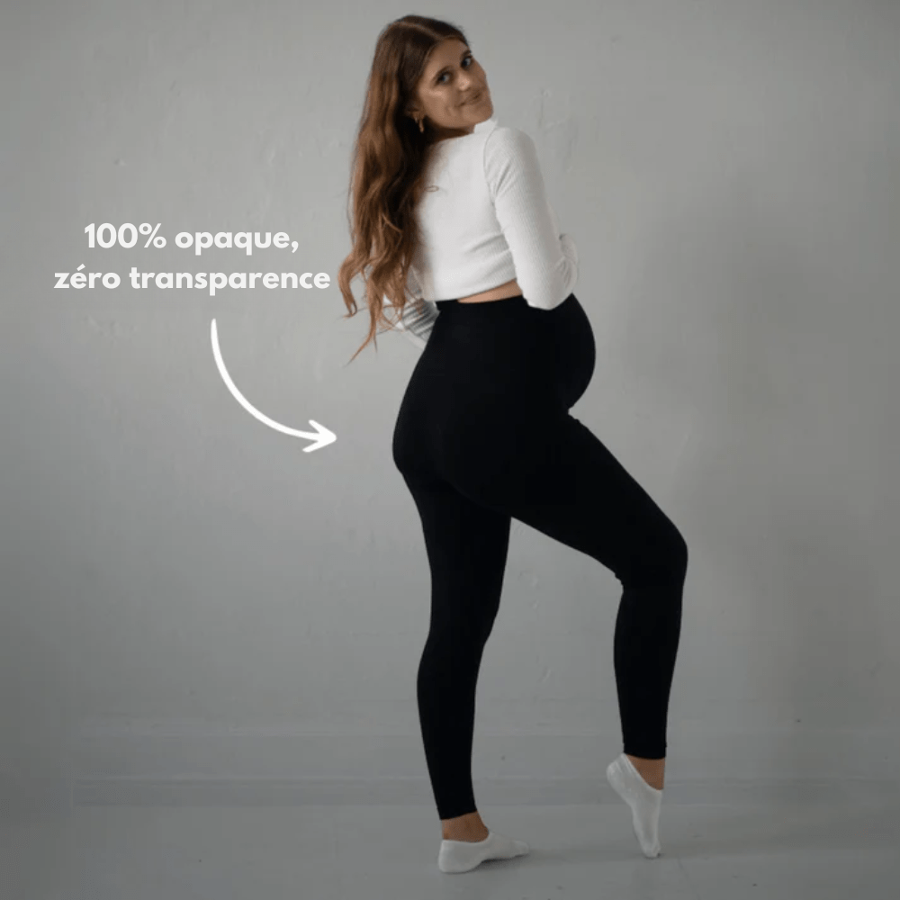 Comfortable Maternity Leggings with Supportive Stretch Belt for Pregnancy and Postpartum, Full-Length Yoga Pants