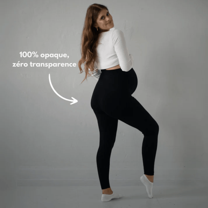 Comfortable Maternity Leggings with Supportive Stretch Belt for Pregnancy and Postpartum, Full-Length Yoga Pants