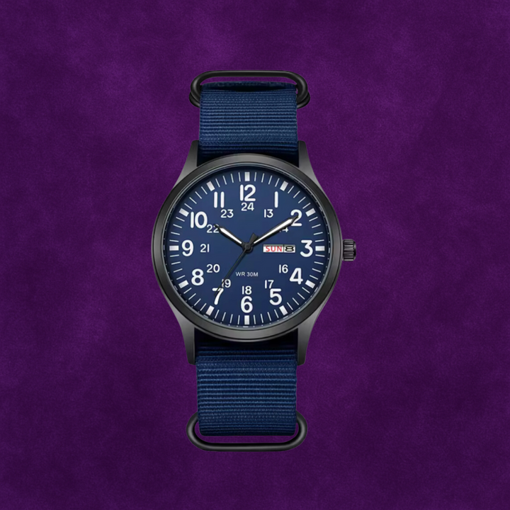 Adventure Men’s Watch – Waterproof, Scratch-Resistant, Nylon Strap, Rugged Outdoor Design