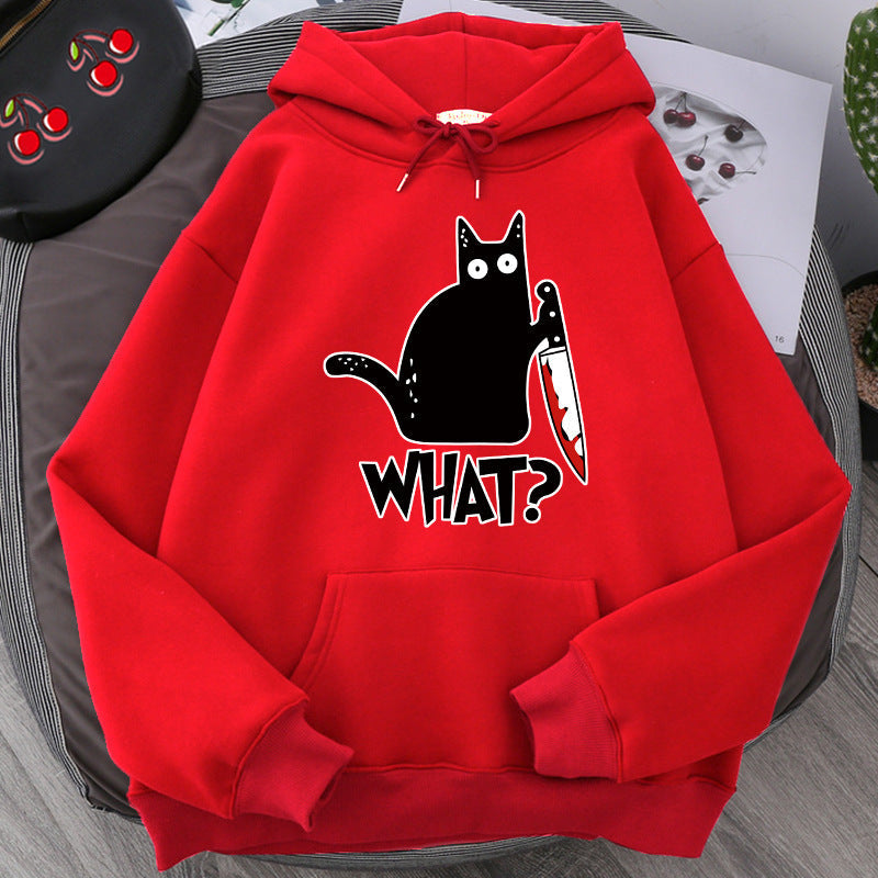 Oversized Men’s Hoodie - Graphic Pullover, Wool Lined Casual