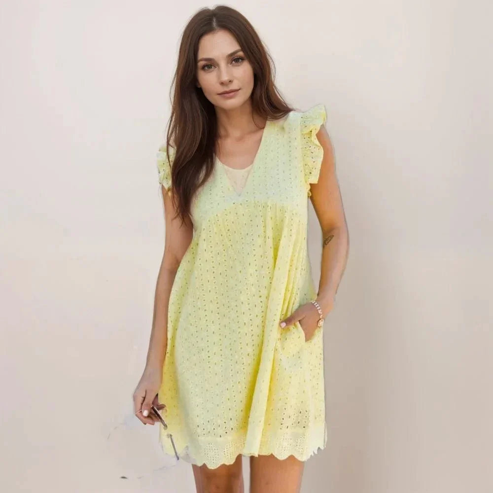 Summer Dresses for Women with Integrated Shorts and Pockets, Lightweight and Breathable Fabric for Ultimate Comfort