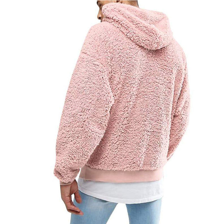 Warm Cozy Men’s Sleeveless Hoodie – Oversized Fleece, Winter