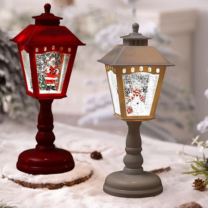 Illuminated Christmas Night Light Table Lamps - Santa, Snowman &amp; Tree Decorations