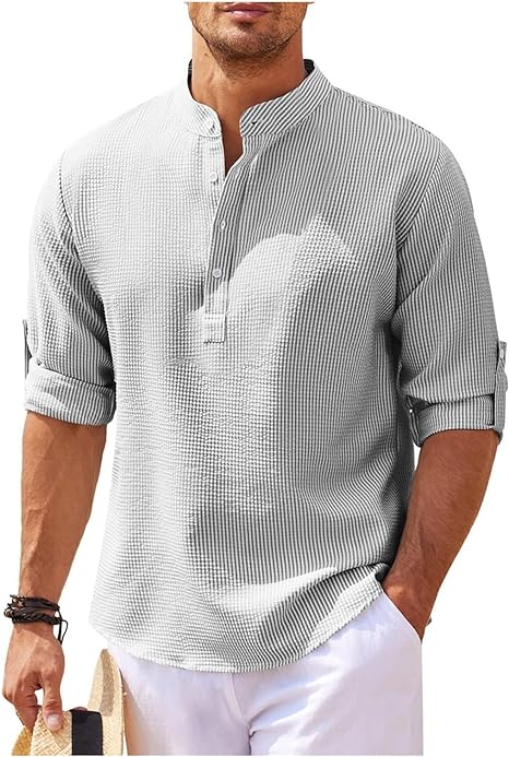 Relaxed Cotton Shirt for Casual Outings and Elegant Layering, Soft Breathable Fabric, Available in Various Sizes and Colors