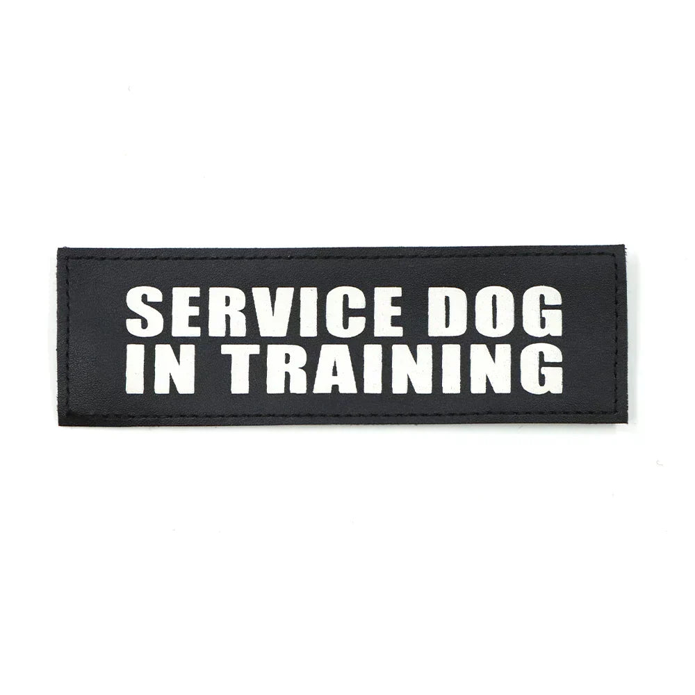 Service Dog Patch Black Harness Label Hook And Loop Fasteners Fall 2025 Easy On Off For Quick Identification