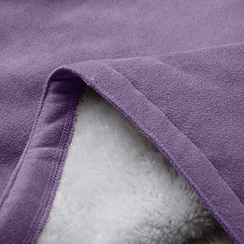 Warm Womens Winter Jacket - Hooded Mid-Thigh, Suede