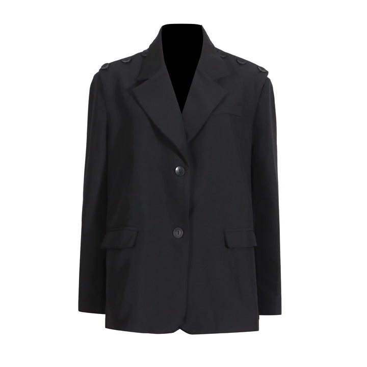 Oversized Women’s Blazer – Asymmetric, Polished, Polyester, Office Wear Essential