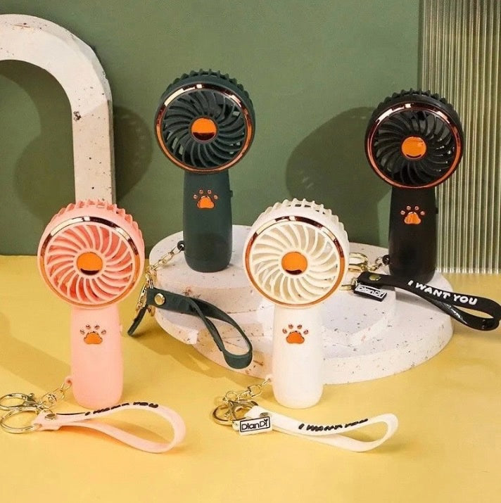 Summer New Mini Fan - Cute Cartoon Portable USB Handheld Fan for Students, Ideal Outdoor Cooling Solution
