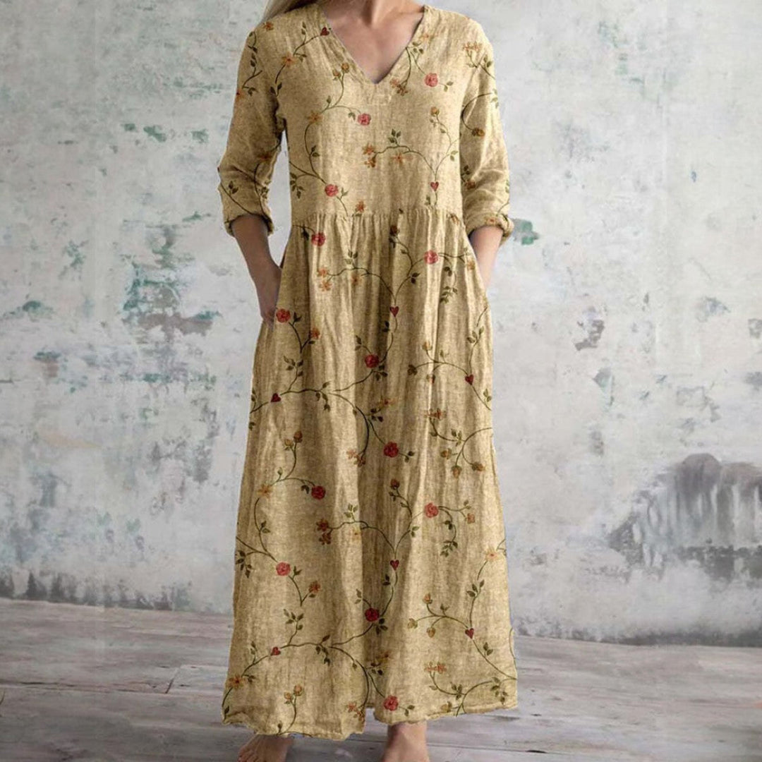 Elegant Floral Summer Dress for Women - Versatile Wedding Guest and Formal Occasions