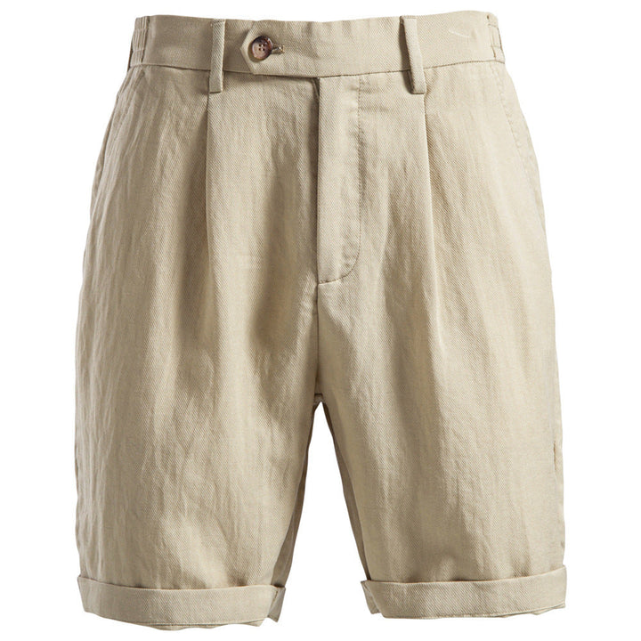 Lightweight teen shorts - Old Money style, Lyocell cotton, for versatile business-casual wear